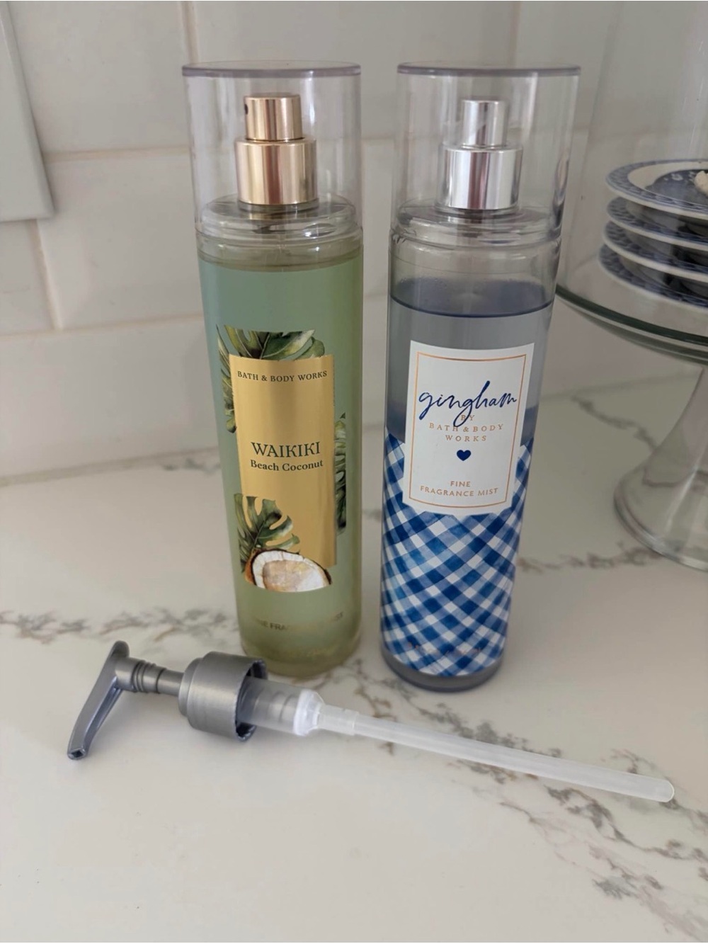 Bath & Body Works Waikiki Beach Coconut & Gingham Fine Fragrance & Lotion Pump